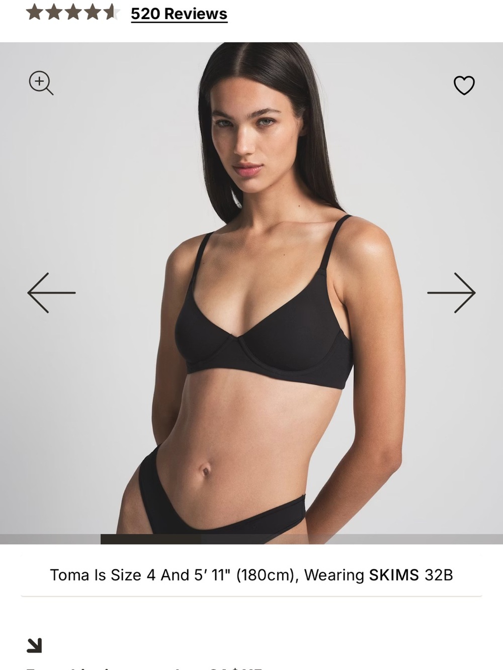 SKIMS Fits Everybody Unlined Demi Bra - Picture 4 of 6
